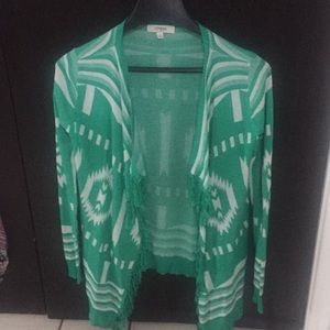 Tribal print cardigan